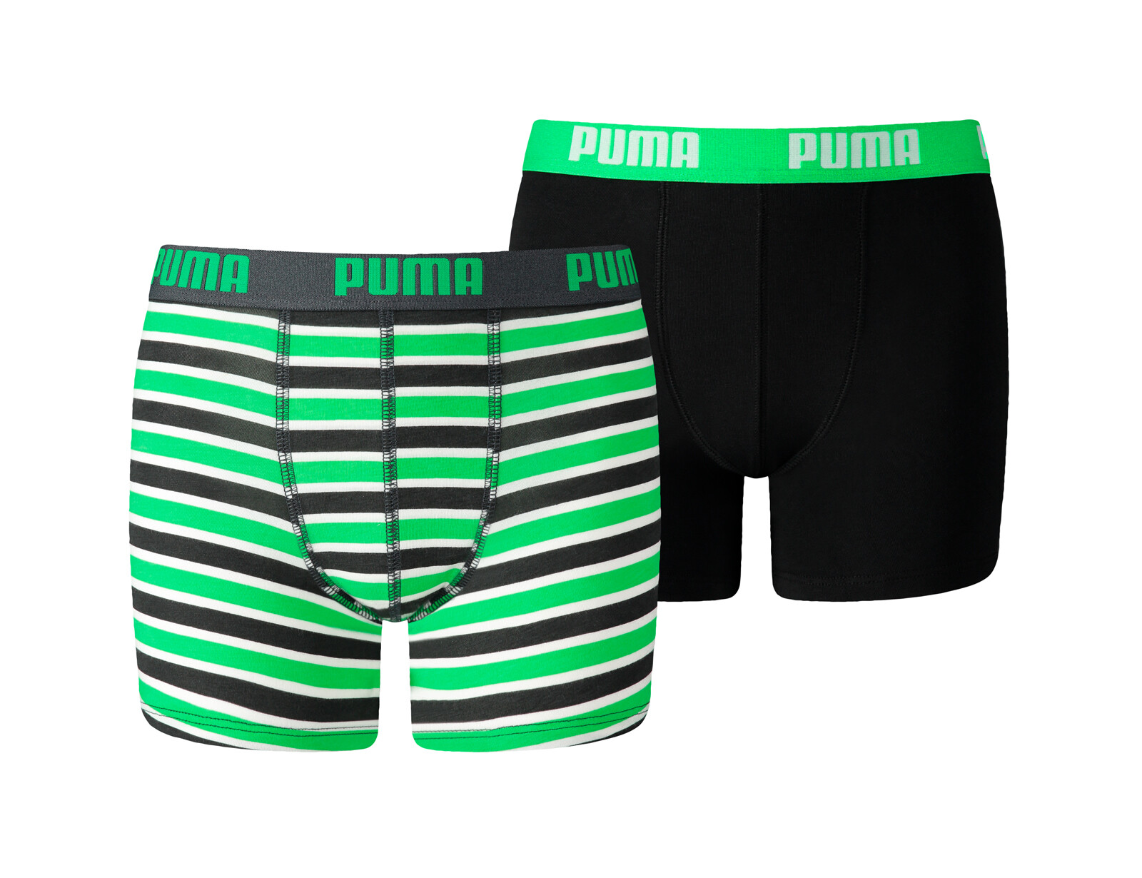 Puma -  Basic Boxer Printed Stripes 2P - Kinderondergoed